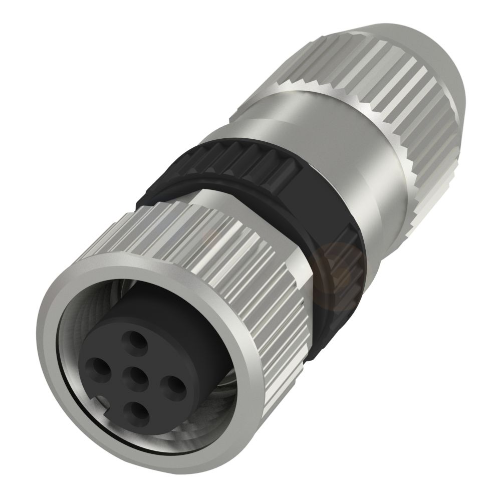 BALLUFF Circular Connector, 4 Contacts, Cable, M12 Connector, Socket, Female, IP67, BKS-S107-RT14 Series