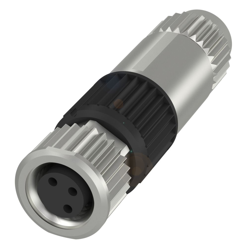 BALLUFF Circular Connector, 3 Contacts, Cable, M8 Connector, Socket, Female, IP67, BKS-S111-RT13 Series
