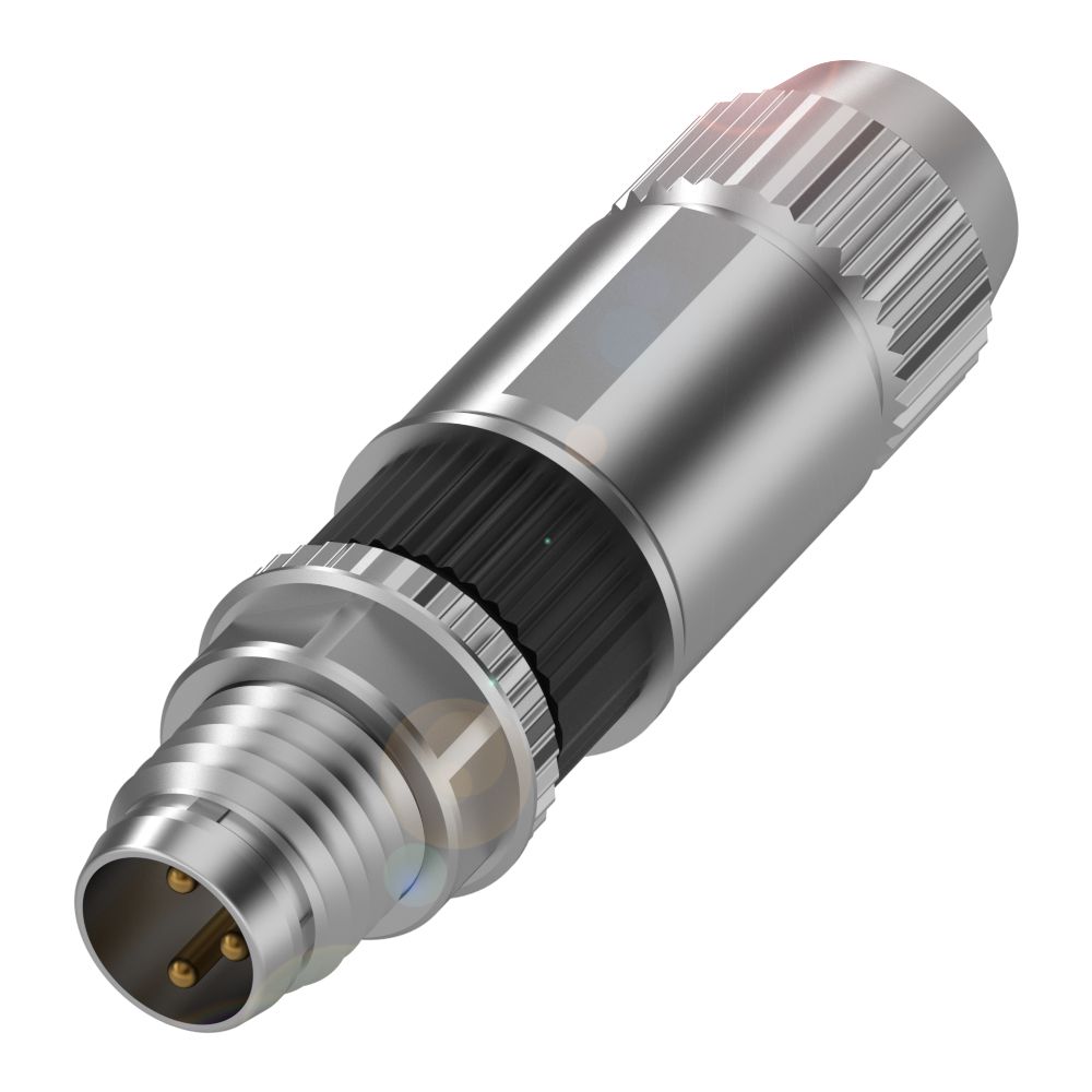 BALLUFF Circular Connector, 3 Contacts, Cable, M8 Connector, Plug, Male, IP67, BKS-S113-RT13 Series