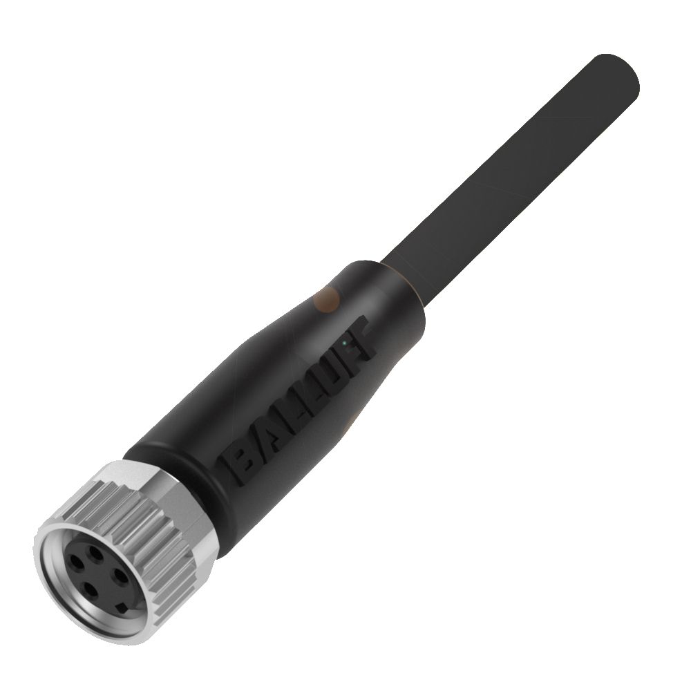 BALLUFF Female 4 way Straight to Male 4 way Unterminated Sensor Actuator Cable, 2 m