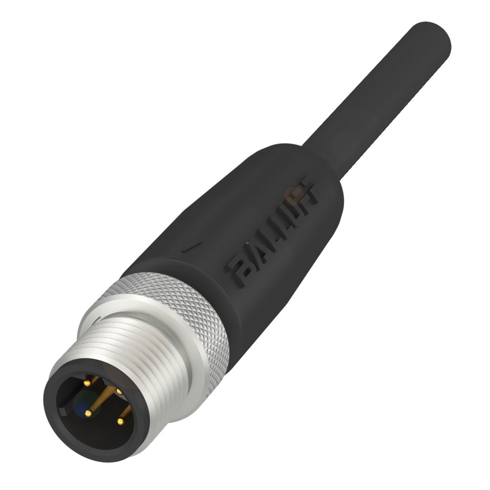 BALLUFF Male 4 way Straight to Male 4 way Unterminated Sensor Actuator Cable, 2 m