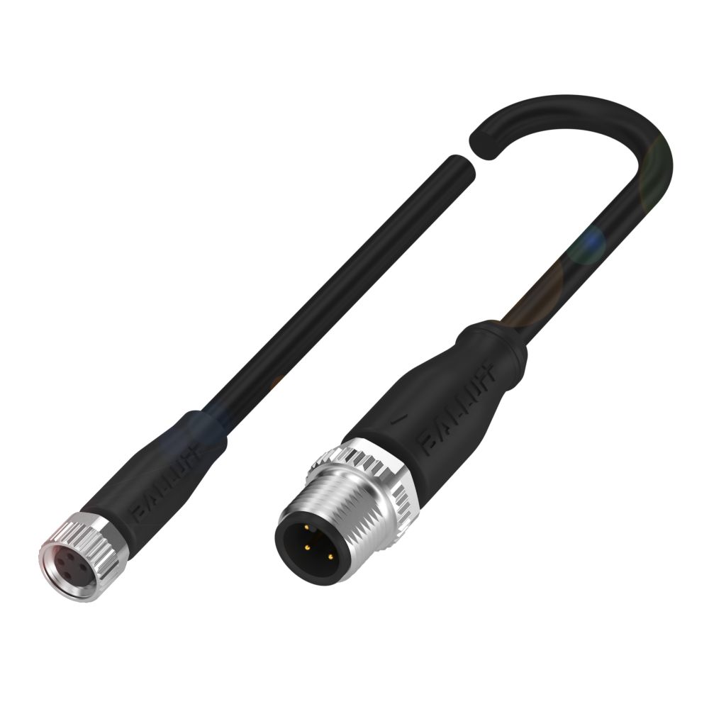 BALLUFF Female 4 way Straight to Male 4 way Straight Sensor Actuator Cable, 2 m