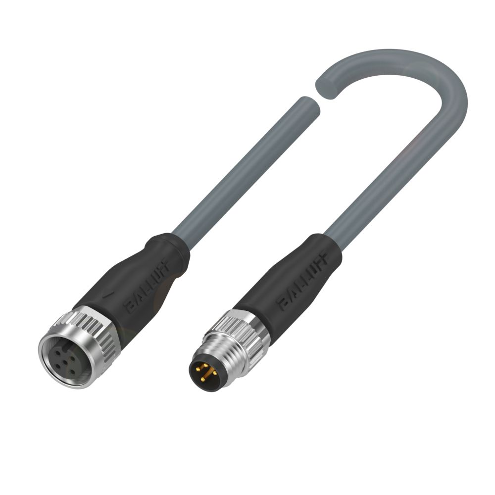 BALLUFF Female 4 way Straight to Male 4 way Straight Sensor Actuator Cable, 3 m