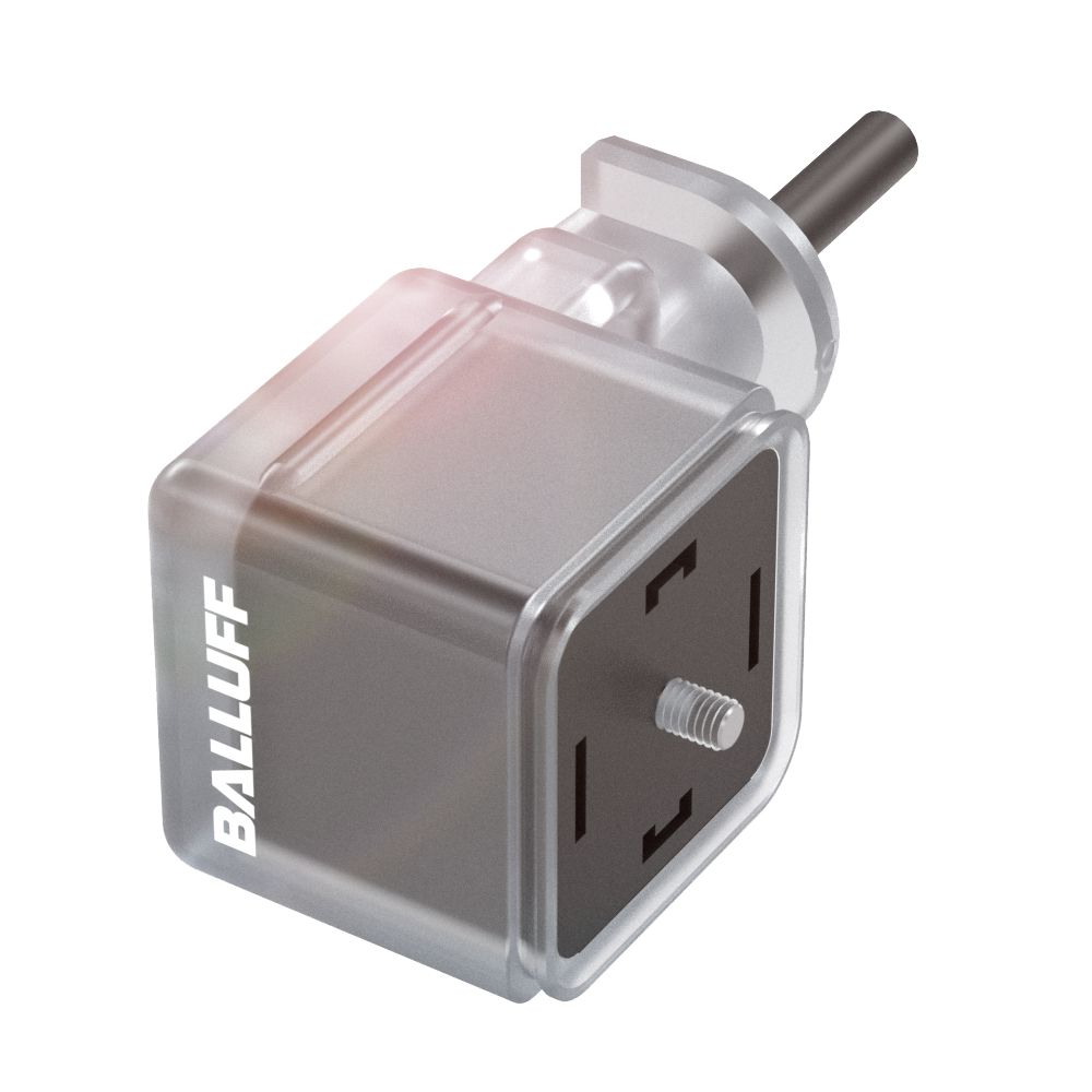 BALLUFF Male 4 way Right Angle to Male 4 way Unterminated Sensor Actuator Cable, 5 m
