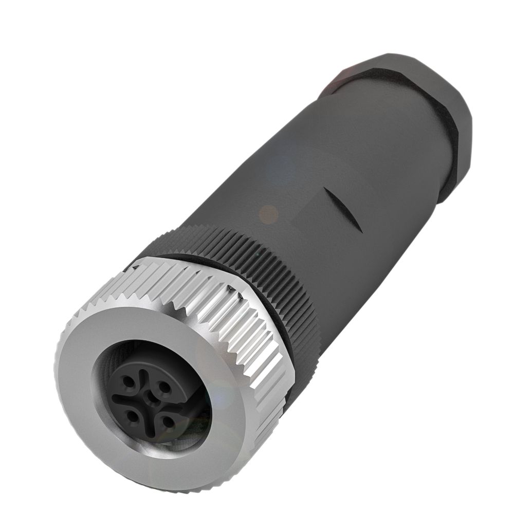 BALLUFF Circular Connector, 5 Contacts, Cable, M12 Connector, Socket, Female, IP67, BCC M435 Series
