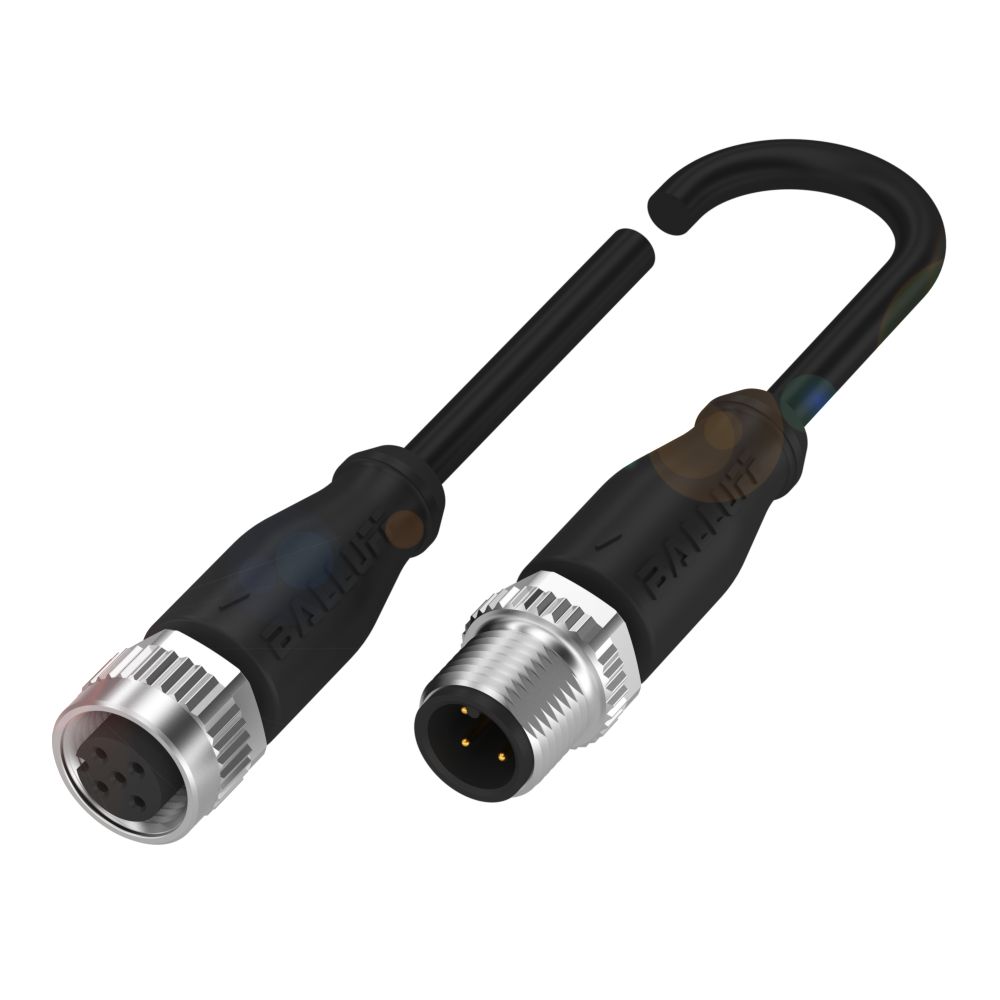 BALLUFF Female 4 way Straight to Male 4 way Straight Sensor Actuator Cable, 10 m