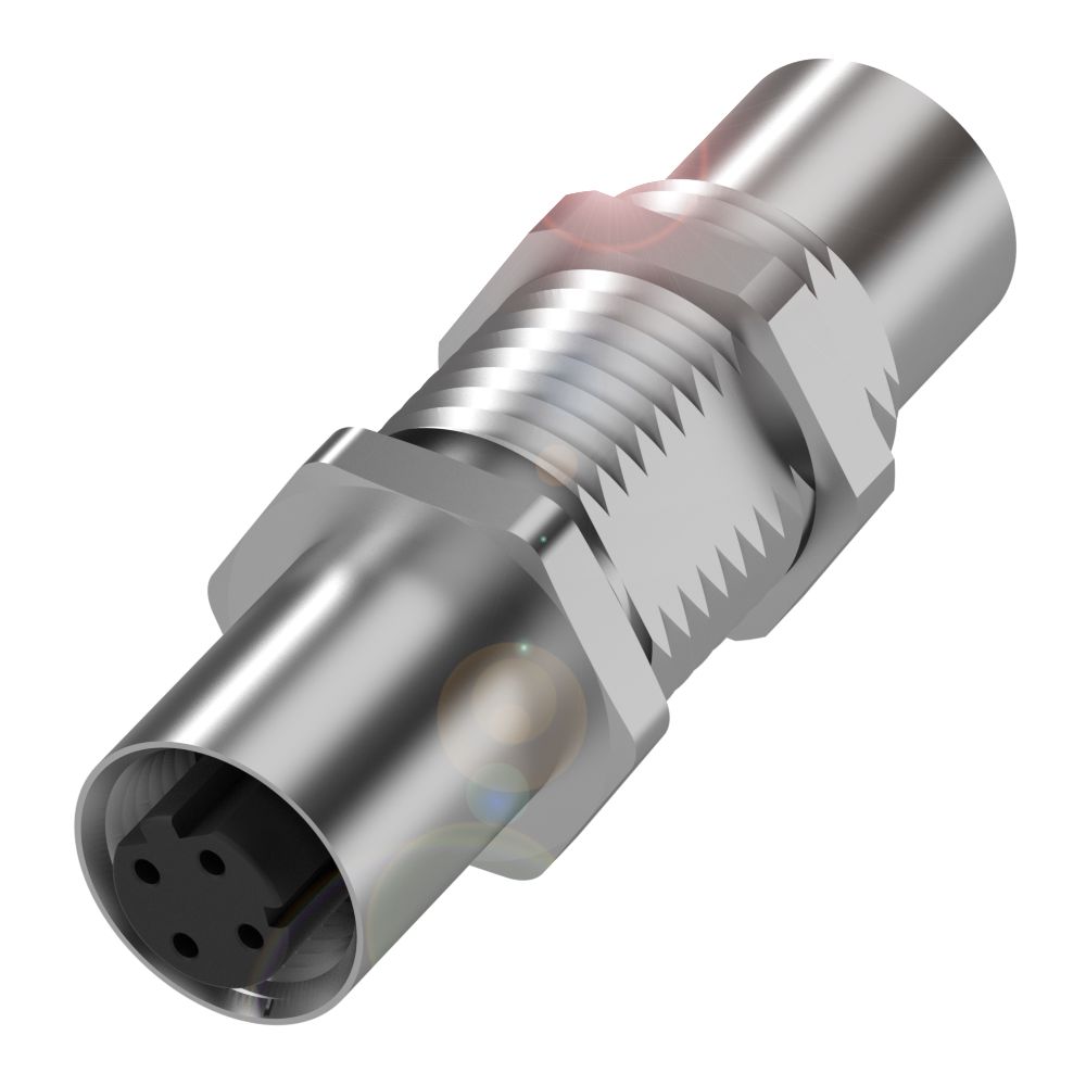 BALLUFF Straight Circular Connector Adapter 4 M12 x 1 Female 4 M12 x 1 Female