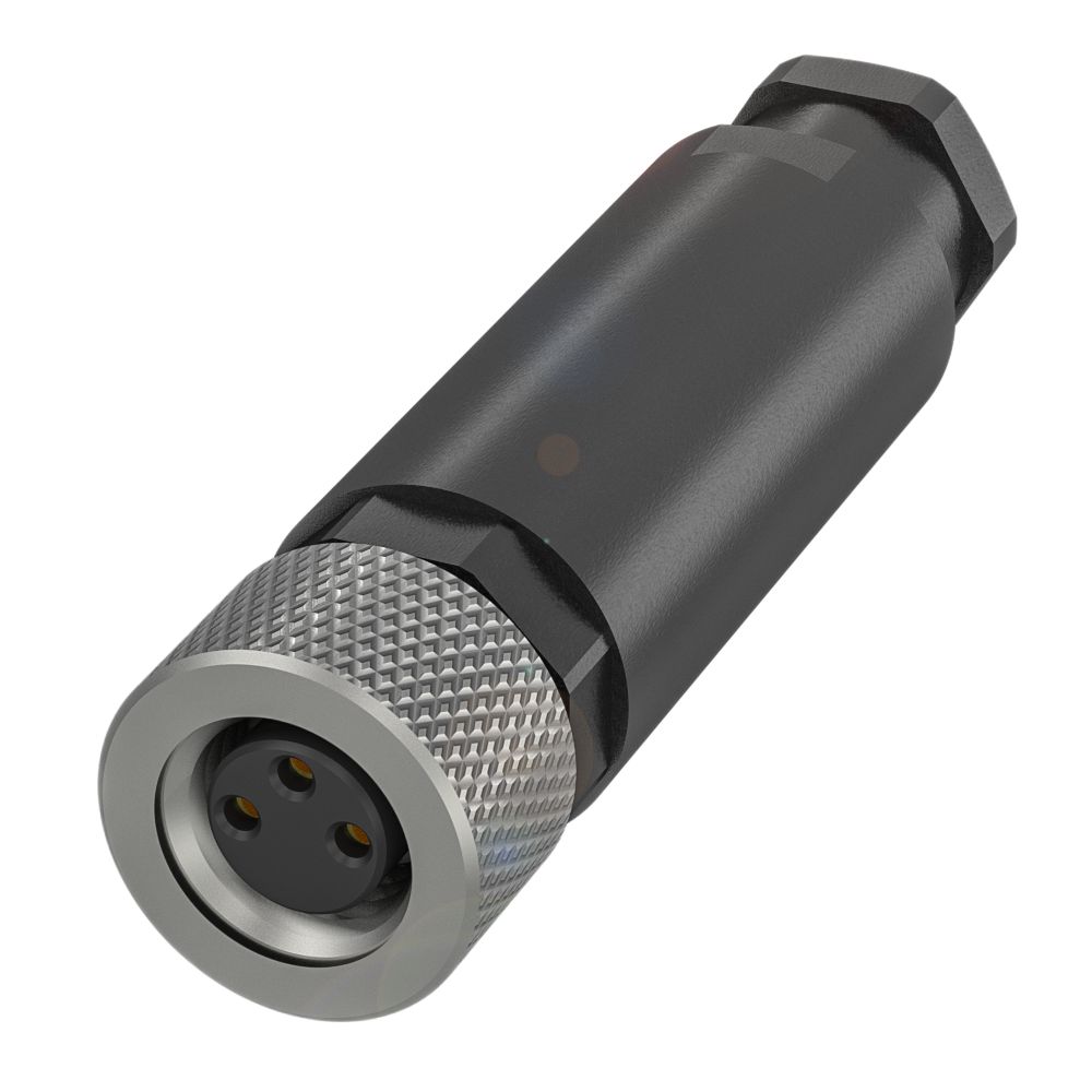 BALLUFF Circular Connector, 3 Contacts, Cable, M8 Connector, Socket, Female, IP67, BCC06Z1 Series