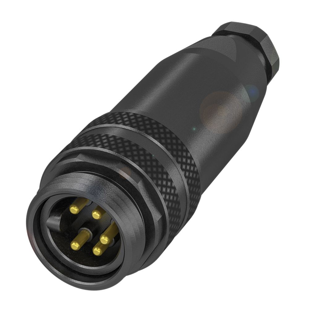 BALLUFF Circular Connector, 5 Contacts, Cable, 7/8 in Connector, Plug, IP67, BCC A335-0000-20-000-71X5A5-000 Series