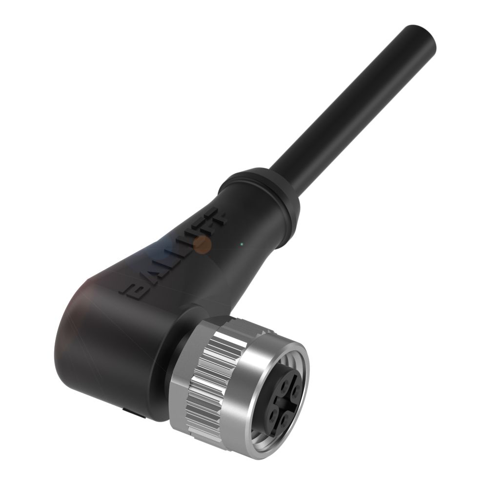 BALLUFF Female 4 way Right Angle to Male 4 way Unterminated Sensor Actuator Cable, 10 m