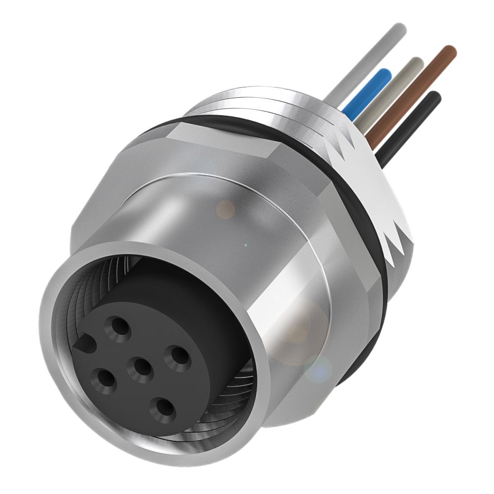 BALLUFF Circular Connector, 1 Contacts, Cable, M12 Connector, Socket, Female, IP68, BCC099C Series