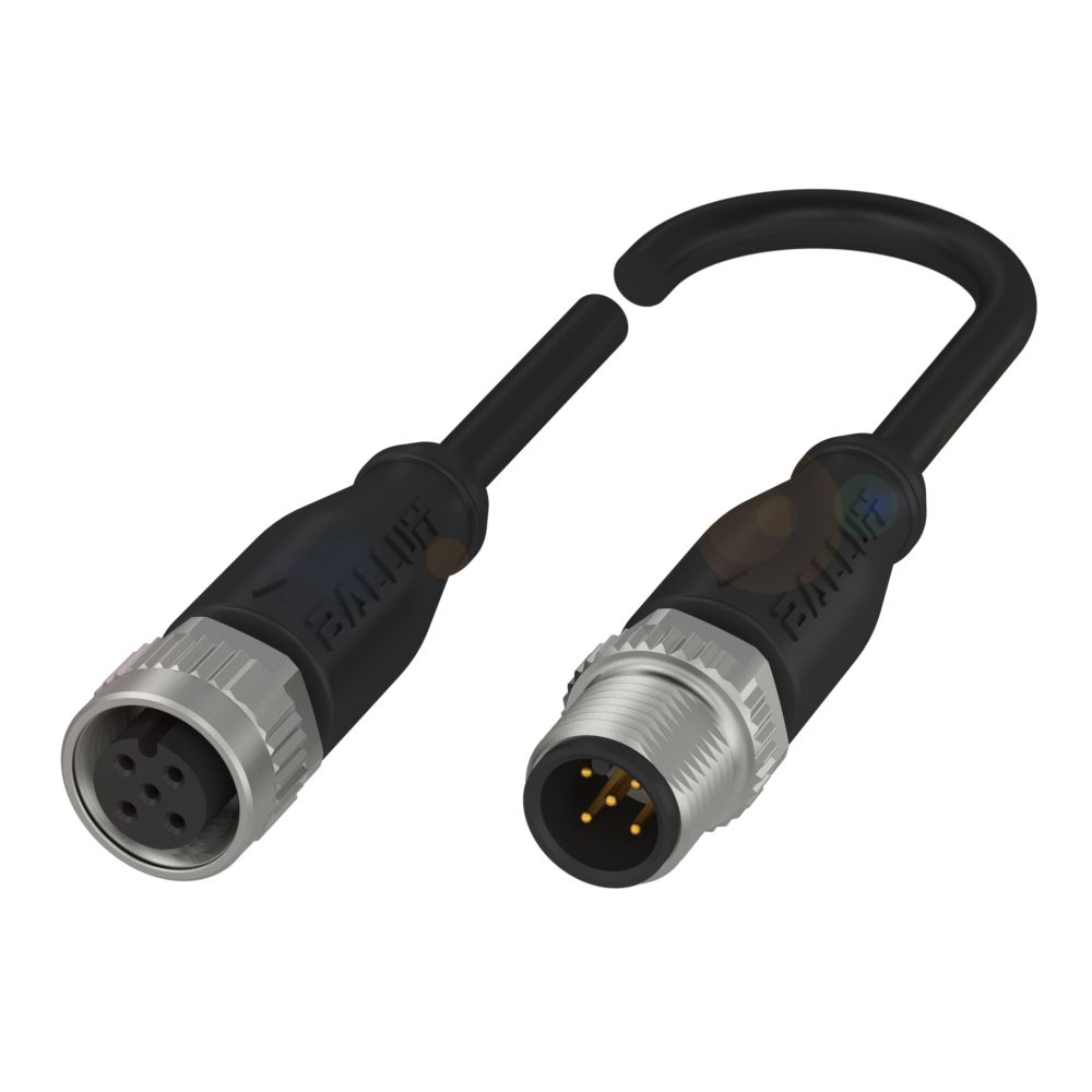 BALLUFF Female 4 way Straight to Male 4 way Straight Sensor Actuator Cable, 1 m