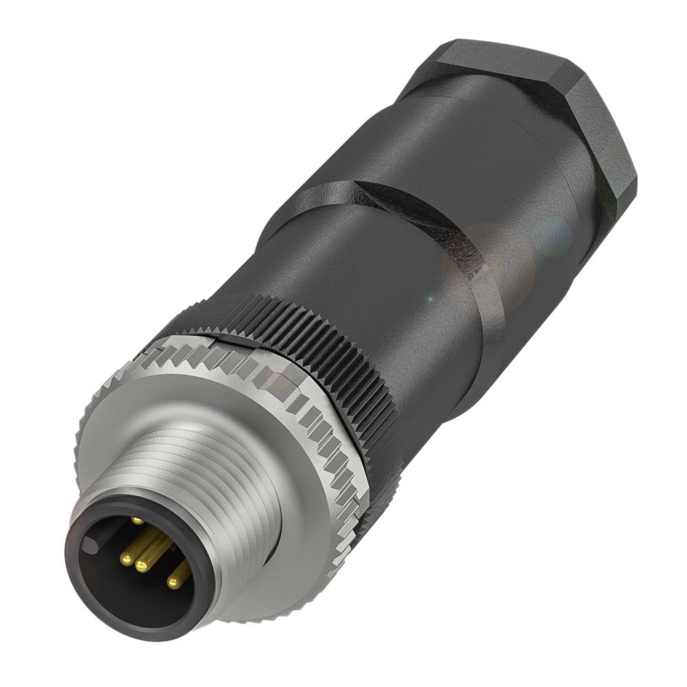 BALLUFF Circular Connector, 5 Contacts, Cable, M12 Connector, Plug, Male, IP67, BCC M435-0000-2A-000-A1X575-000 Series