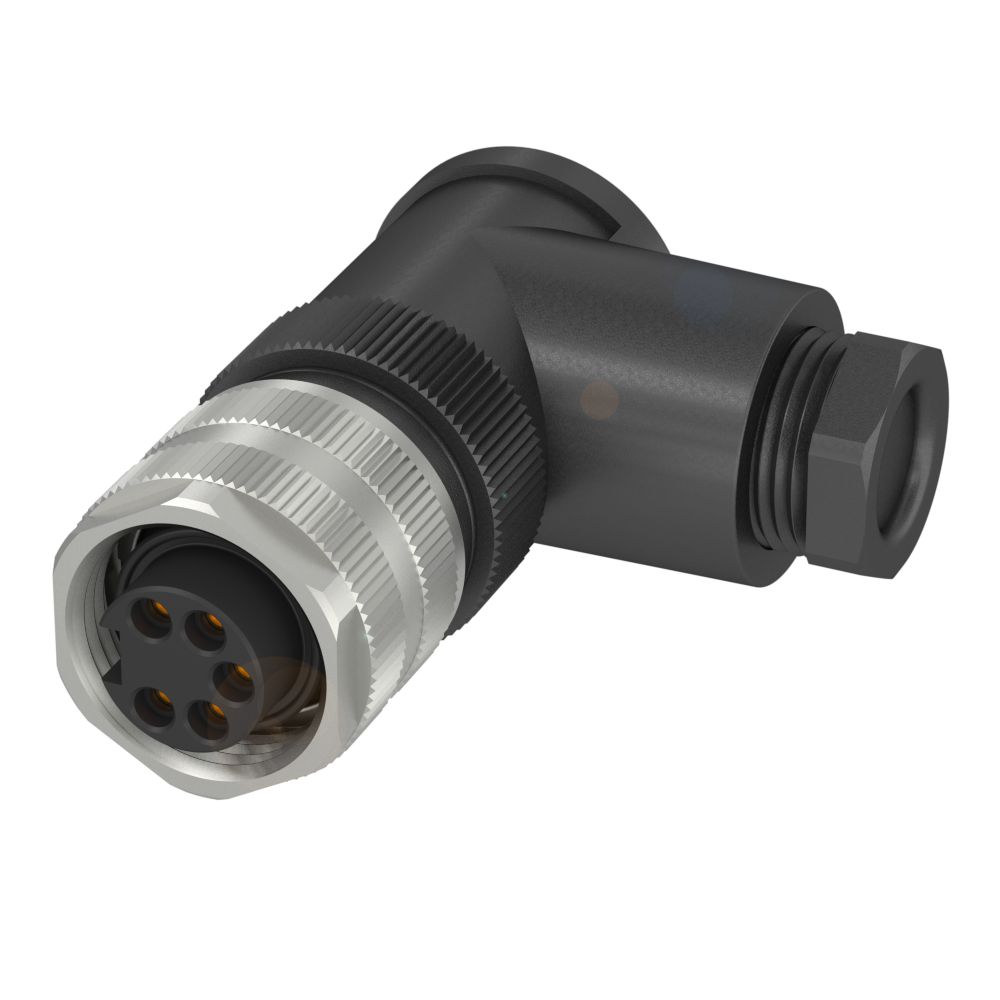 BALLUFF Circular Connector, 5 Contacts, Cable, 7/8 in Connector, Socket, Female, IP67, BCC A345 Series
