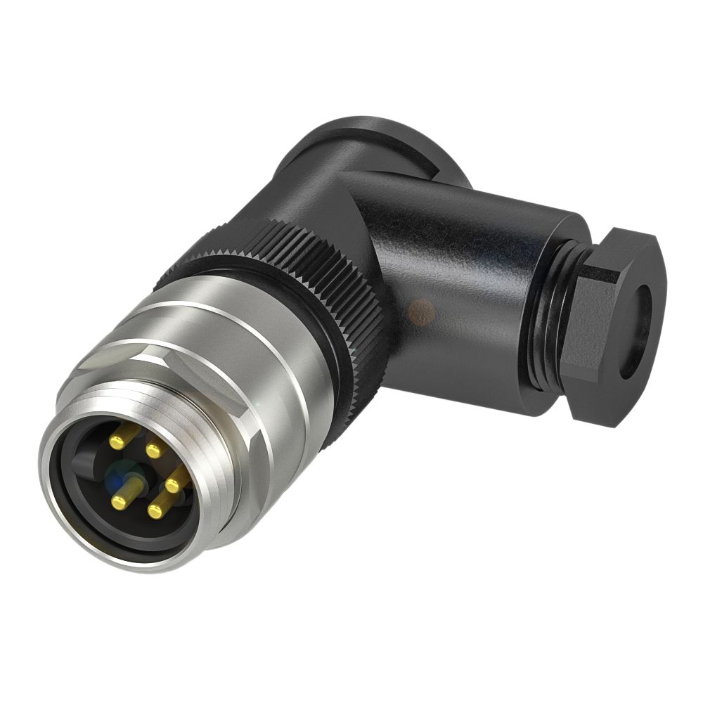 BALLUFF Circular Connector, 5 Contacts, Cable, 7/8 in Connector, Plug, Male, IP67, BCC A345 Series