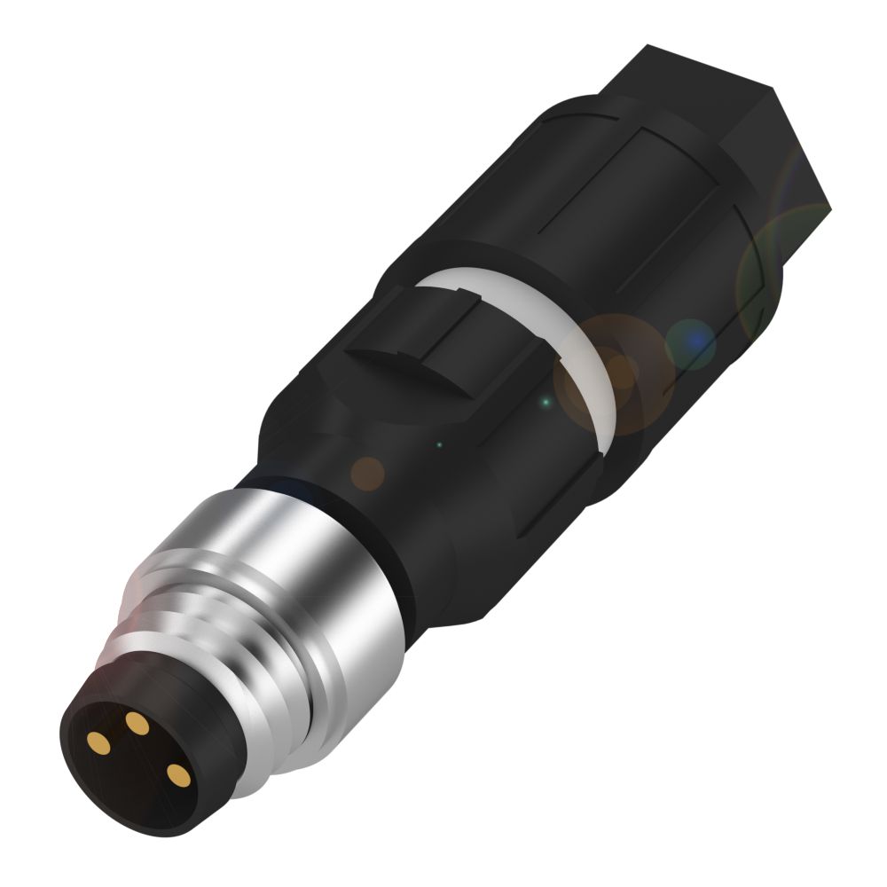 BALLUFF Circular Connector, 3 Contacts, Cable, M8 Connector, Plug, Male, IP67