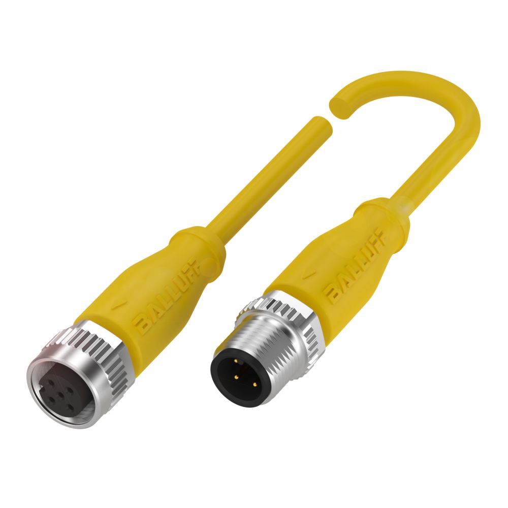 BALLUFF Female 4 way Straight to Male 4 way Straight Sensor Actuator Cable, 10 m