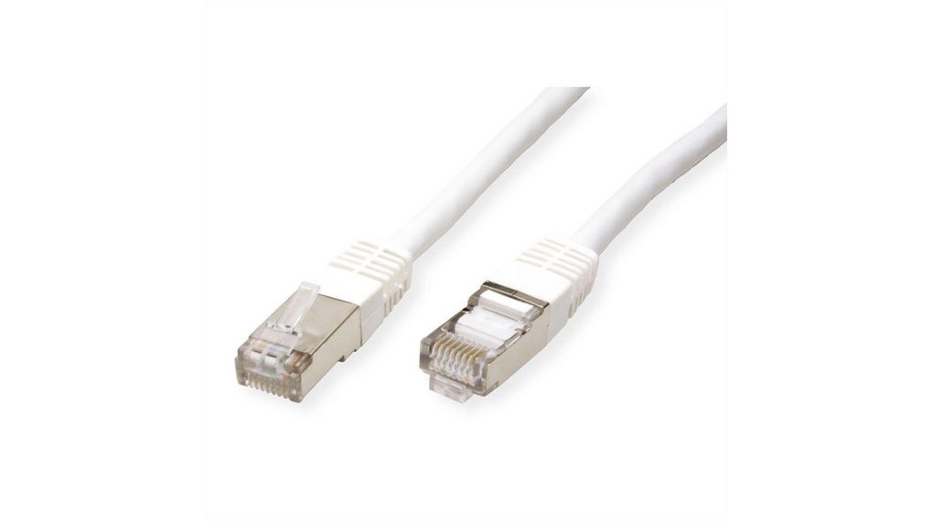 rnd-765-00225 RNDRND 765, 3m Cat6, White RJ45 to Male RJ45 Male, SF/UTP, Terminated PVC Sheath