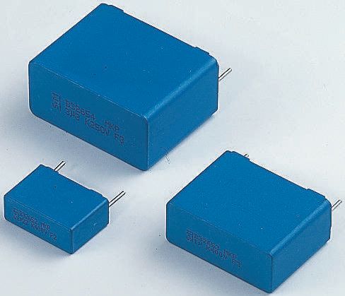 EPCOS B32529 Polyester Film Capacitor, 160 V ac, 250 V dc, ±5%, 100nF, Through Hole