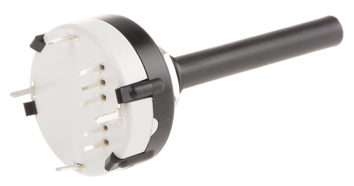Lorlin CK, 16 Position Rotary Switch, 150mA, Solder
