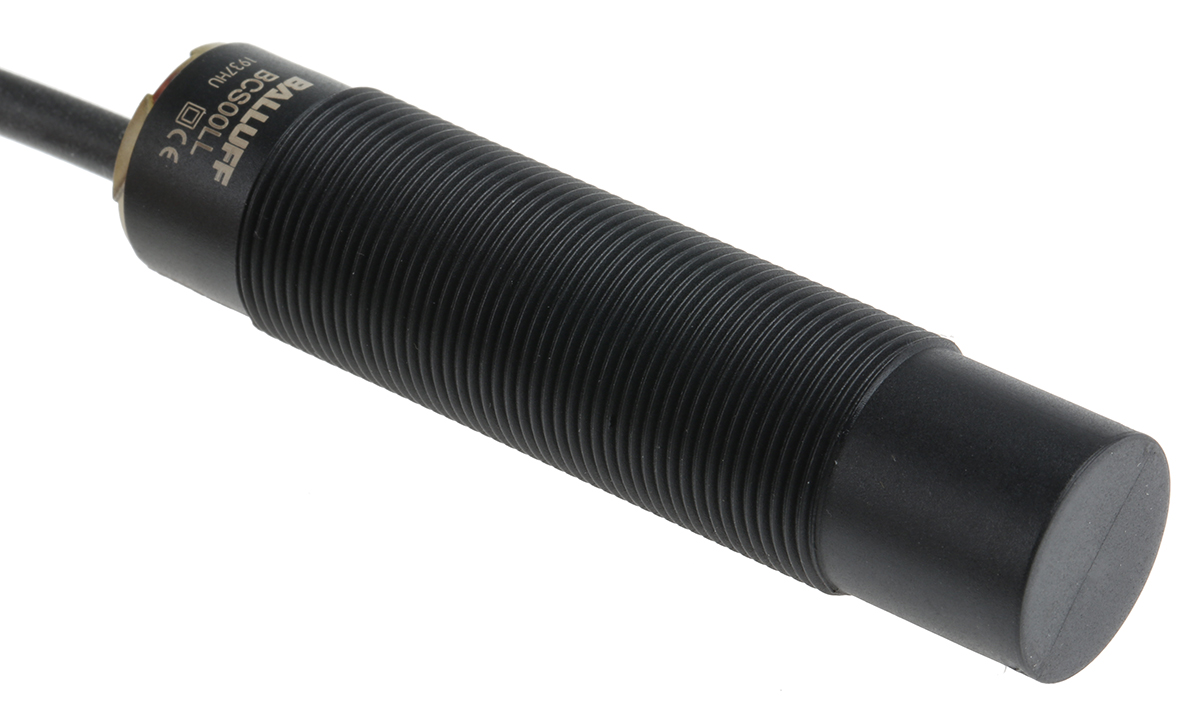 BALLUFF BCS M18BBH1-PSC15H-EP02 Threaded Barrel Capacitive Proximity Sensor M18 15 mm, M18 x 1 PNP 100mA 30V 30 V dc