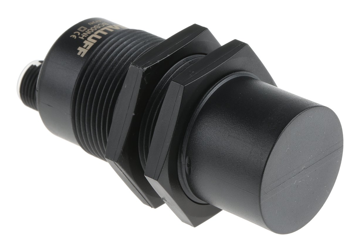 BALLUFF BCS M30BBE2-PSC25H-S04K Threaded Barrel Capacitive Proximity Sensor M30 25 mm, M30 x 1.5 PNP 100mA 30V 30 V dc