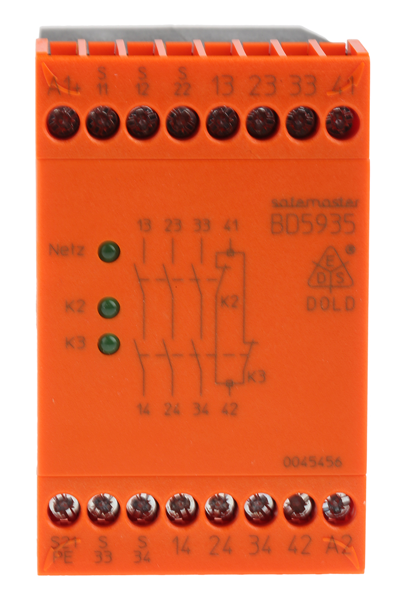 Dold BD 5935, 24V dc Safety Relay Safety Relay Safety Interlock Switch, 4 Safety Contacts
