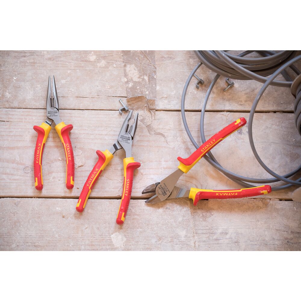 stht0-73920 Stanley STHT0-73920 6-Piece Pliers, 280 mm Overall, Flat Tip, VDE/1000V