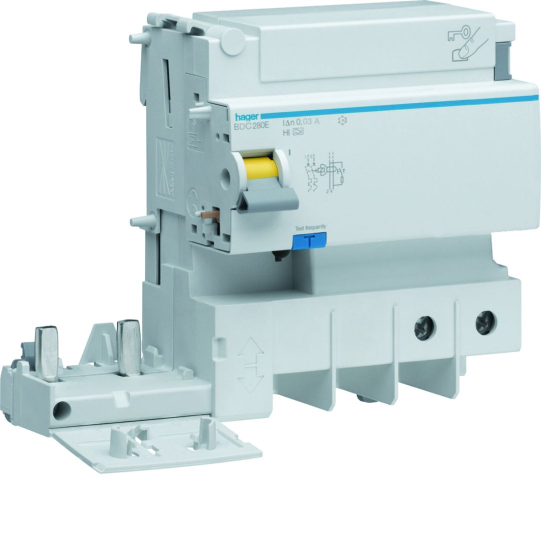 Hager BDC Series Distribution Board, 125A, 2-Pole, 30 mA, Type AC