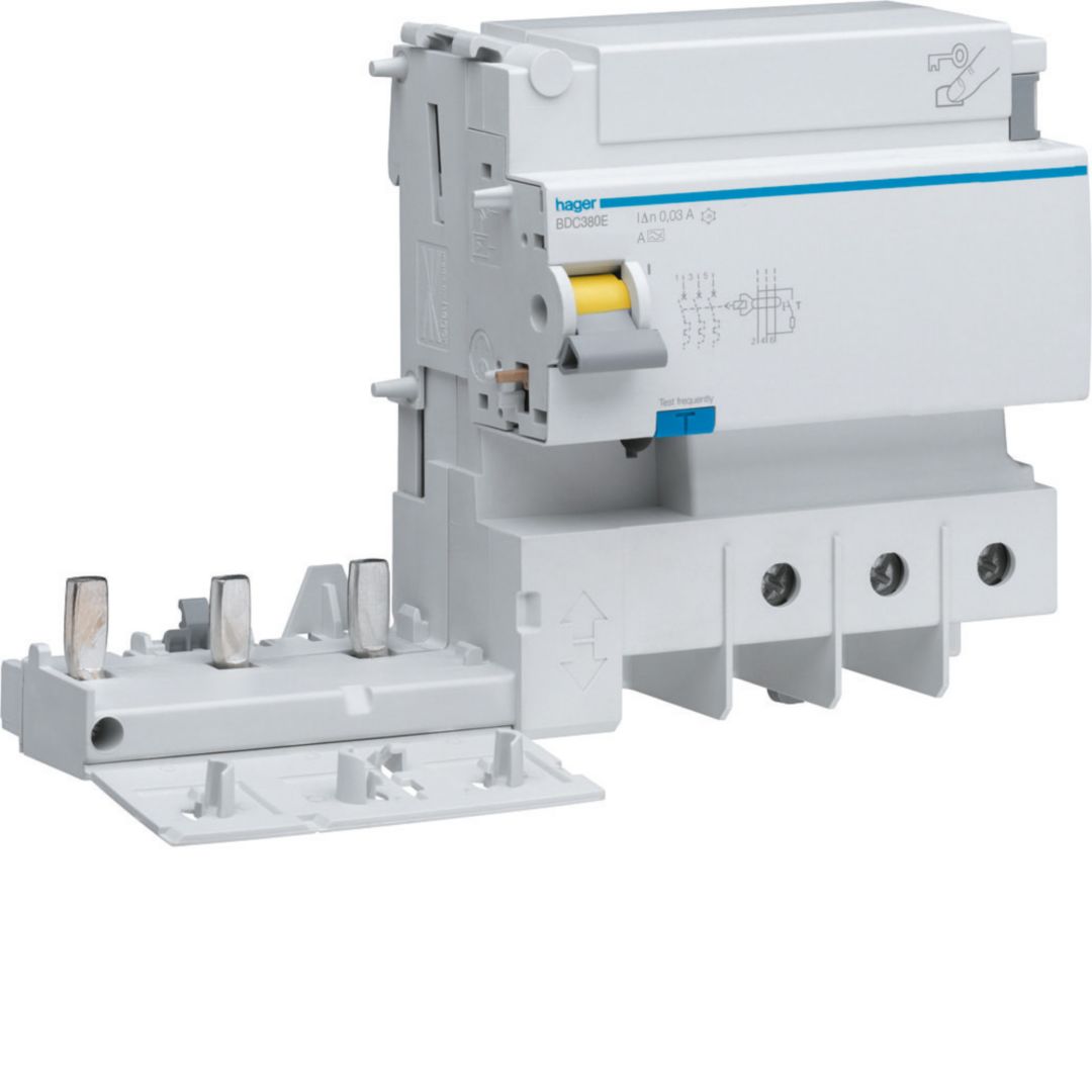 Hager BDC Series Distribution Board, 125A, 4-Pole, 30 mA, Type AC