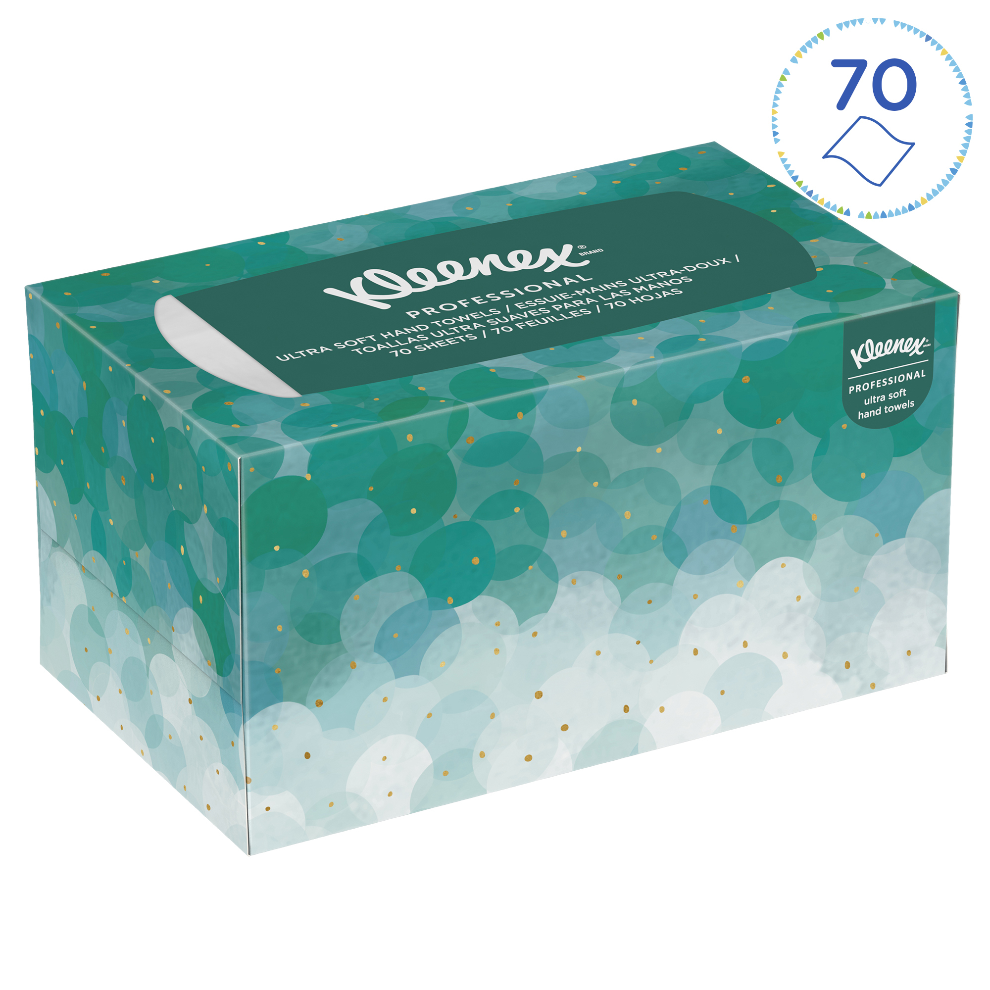 1126 Kimberly Clark Kleenex Folded White Paper Towel, 226mm, 70 Sheets