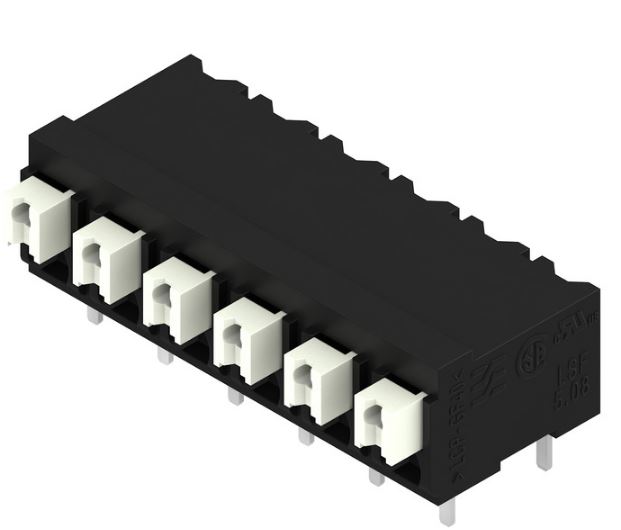 Weidmuller LSF Series PCB Terminal Block, 6-Contact, 5.08mm Pitch, Surface Mount, 1-Row, Through Hole Termination