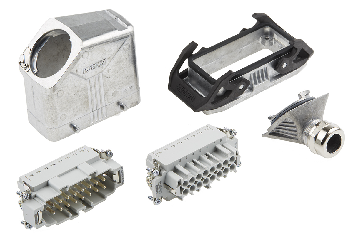 Phoenix Contact Connector Set, 16 Way, 16A, Female, Male, HC, 500 V