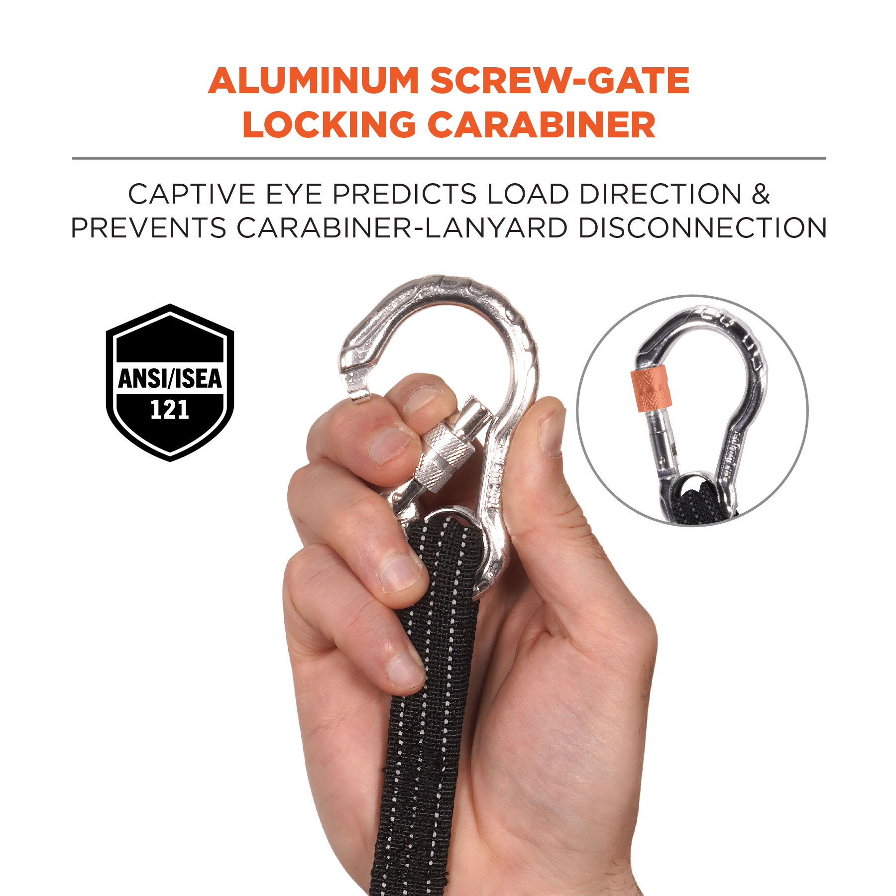 19002 Ergodyne Standard Aluminium, Elastic, Nylon Tool Lanyard Lanyard, 4.5kg Capacity