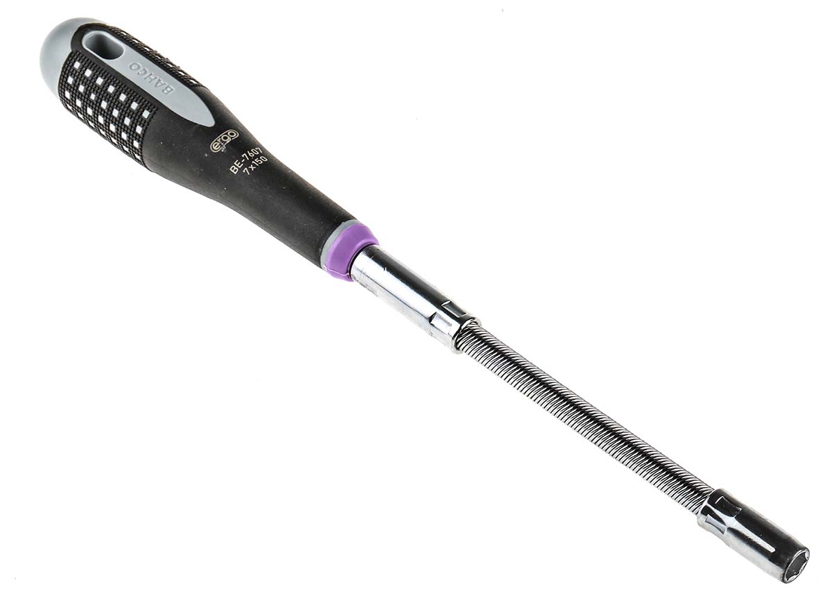Bahco Hexagon Nut Driver, 7 mm Tip, 150 mm Blade, 272 mm Overall