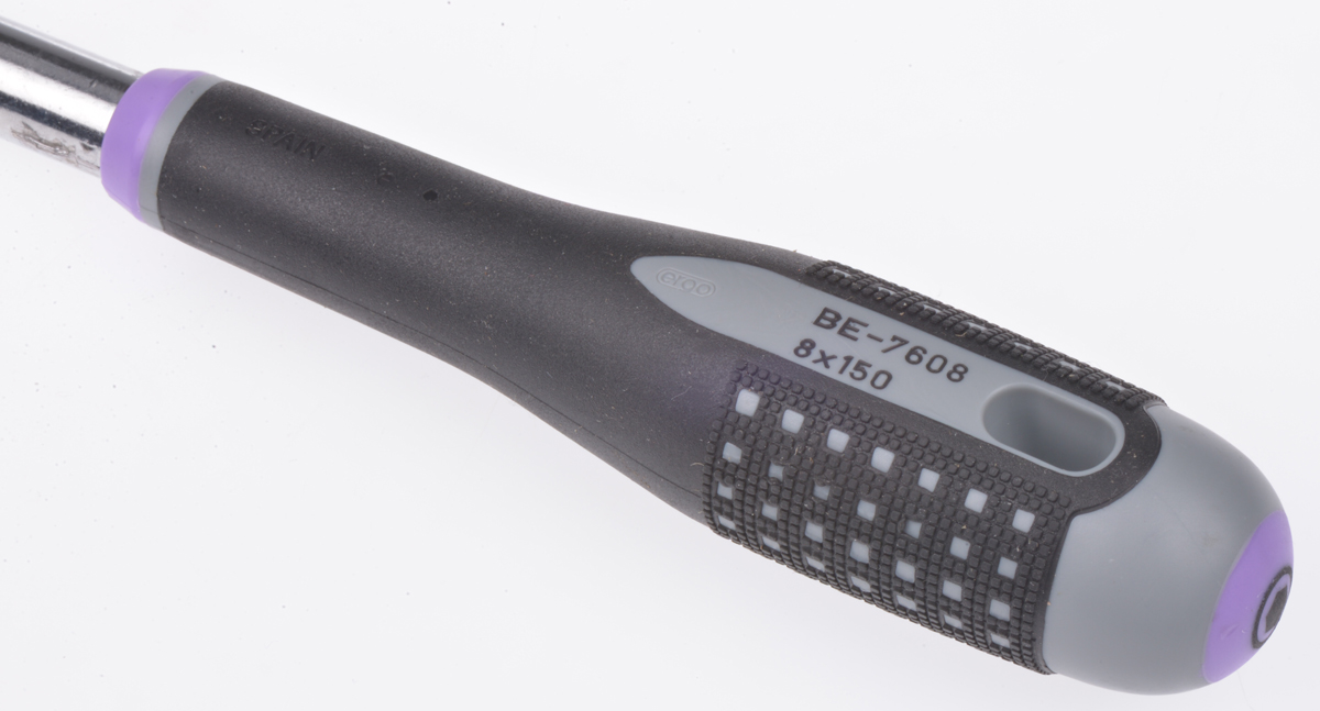 be-7608 Bahco Hexagon Nut Driver, 8 mm Tip, 150 mm Blade, 272 mm Overall