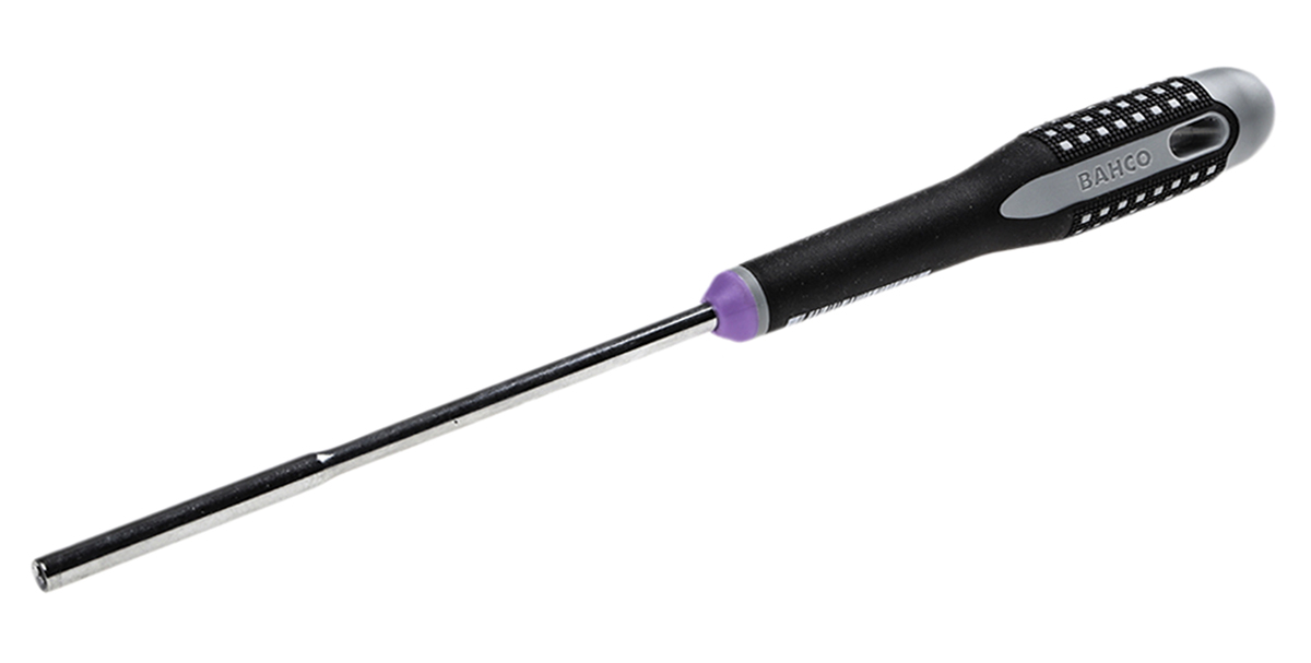 Bahco Hexagon Nut Driver, 3 mm Tip, 125 mm Blade, 247 mm Overall