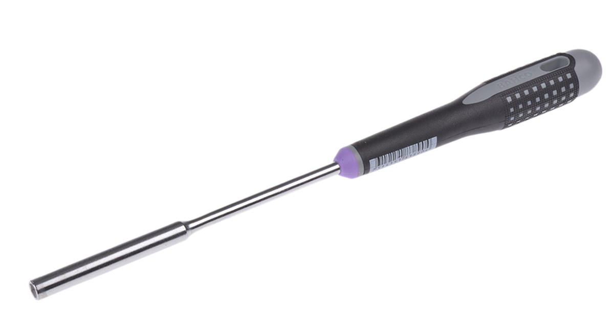 Bahco Hexagon Nut Driver, 5 mm Tip, 125 mm Blade, 247 mm Overall
