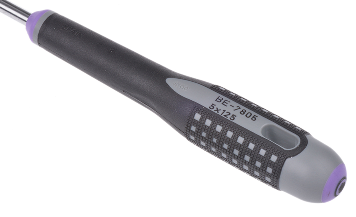 be-7805 Bahco Hexagon Nut Driver, 5 mm Tip, 125 mm Blade, 247 mm Overall