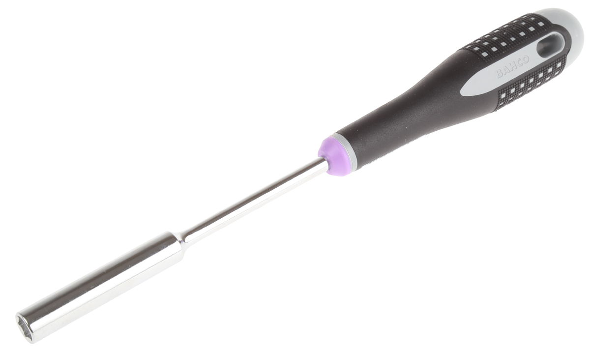 Bahco Hexagon Nut Driver, 8 mm Tip, 125 mm Blade, 247 mm Overall