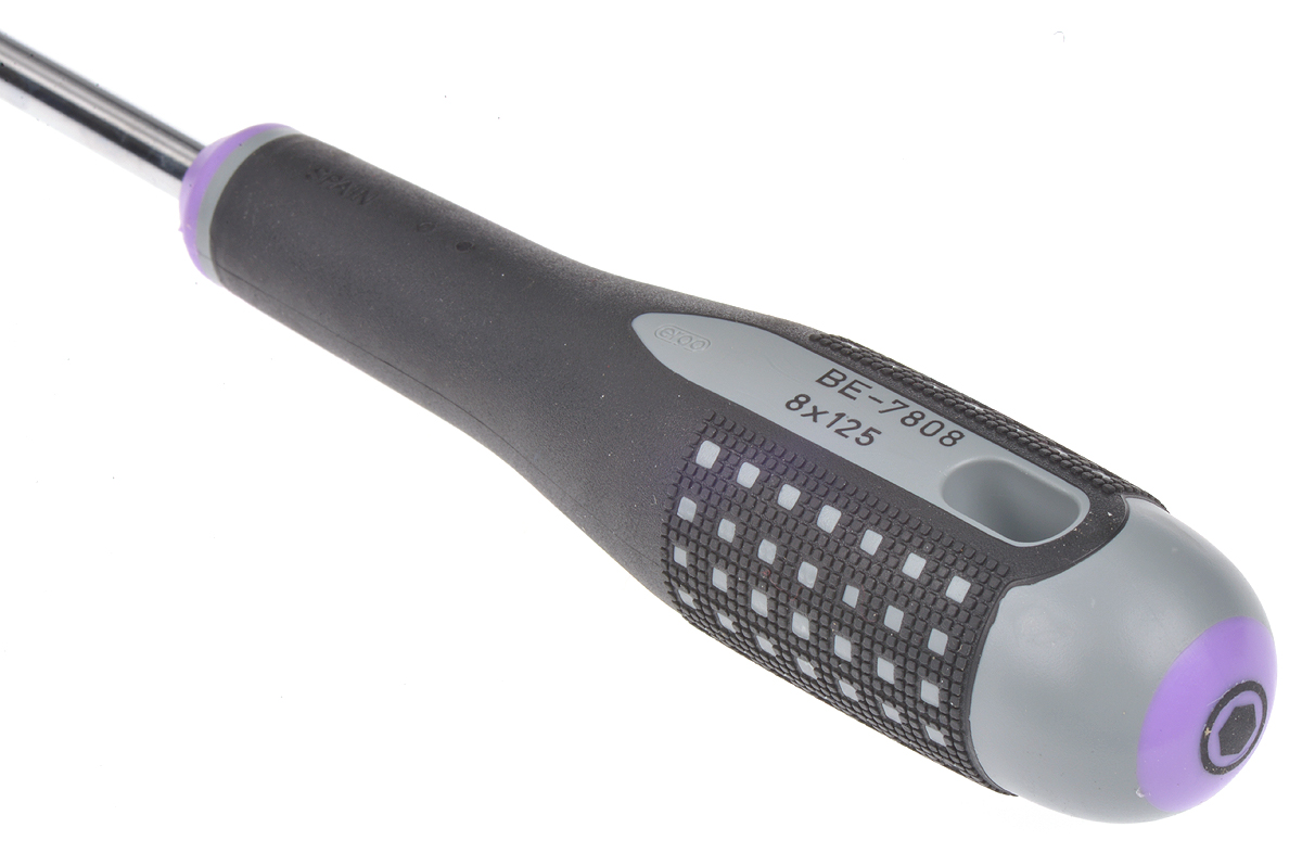 be-7808 Bahco Hexagon Nut Driver, 8 mm Tip, 125 mm Blade, 247 mm Overall