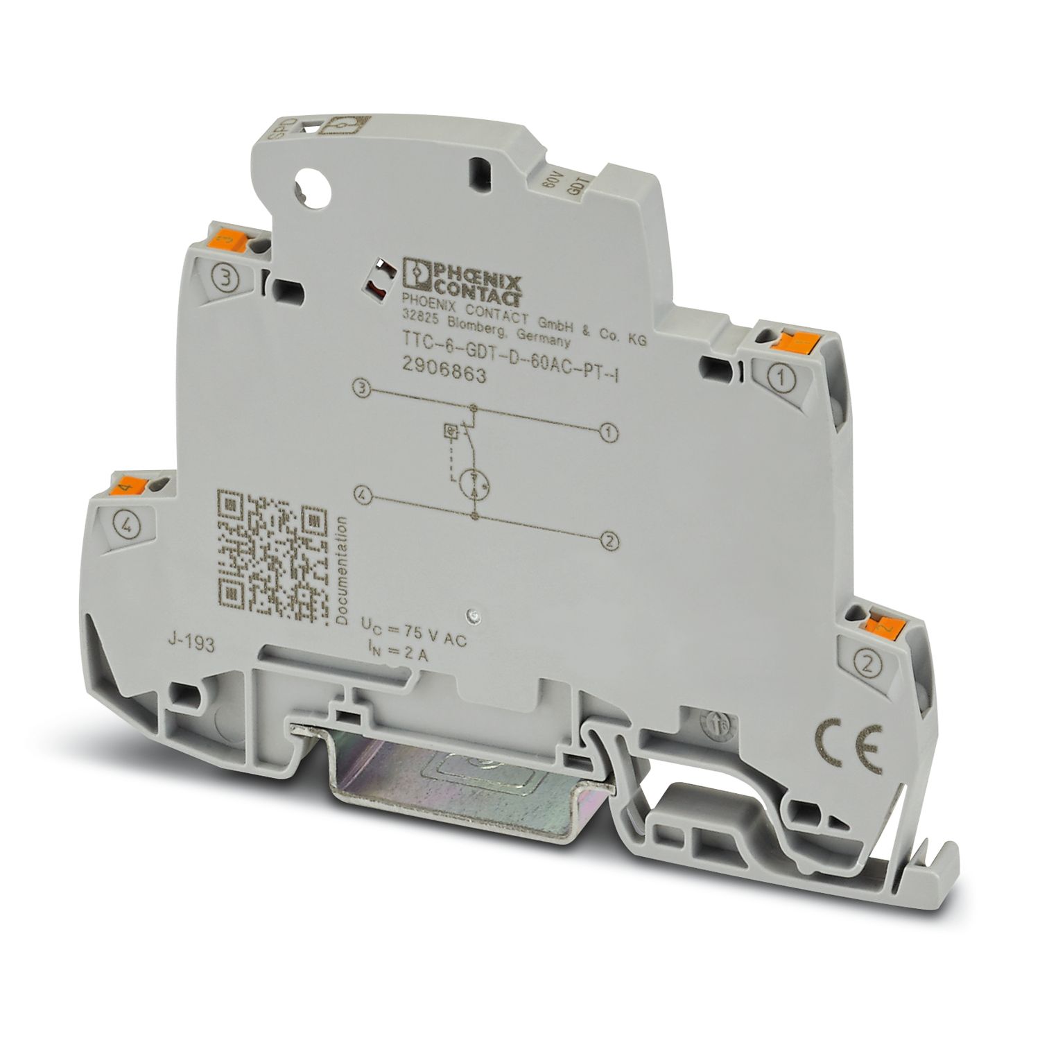 Phoenix Contact Surge Protector, DIN Rail Mount