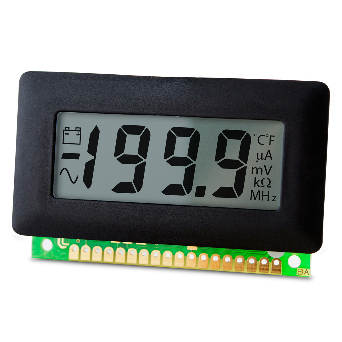 Lascar Digital Voltmeter DC, LCD Display 3.5-Digits 0.1 %