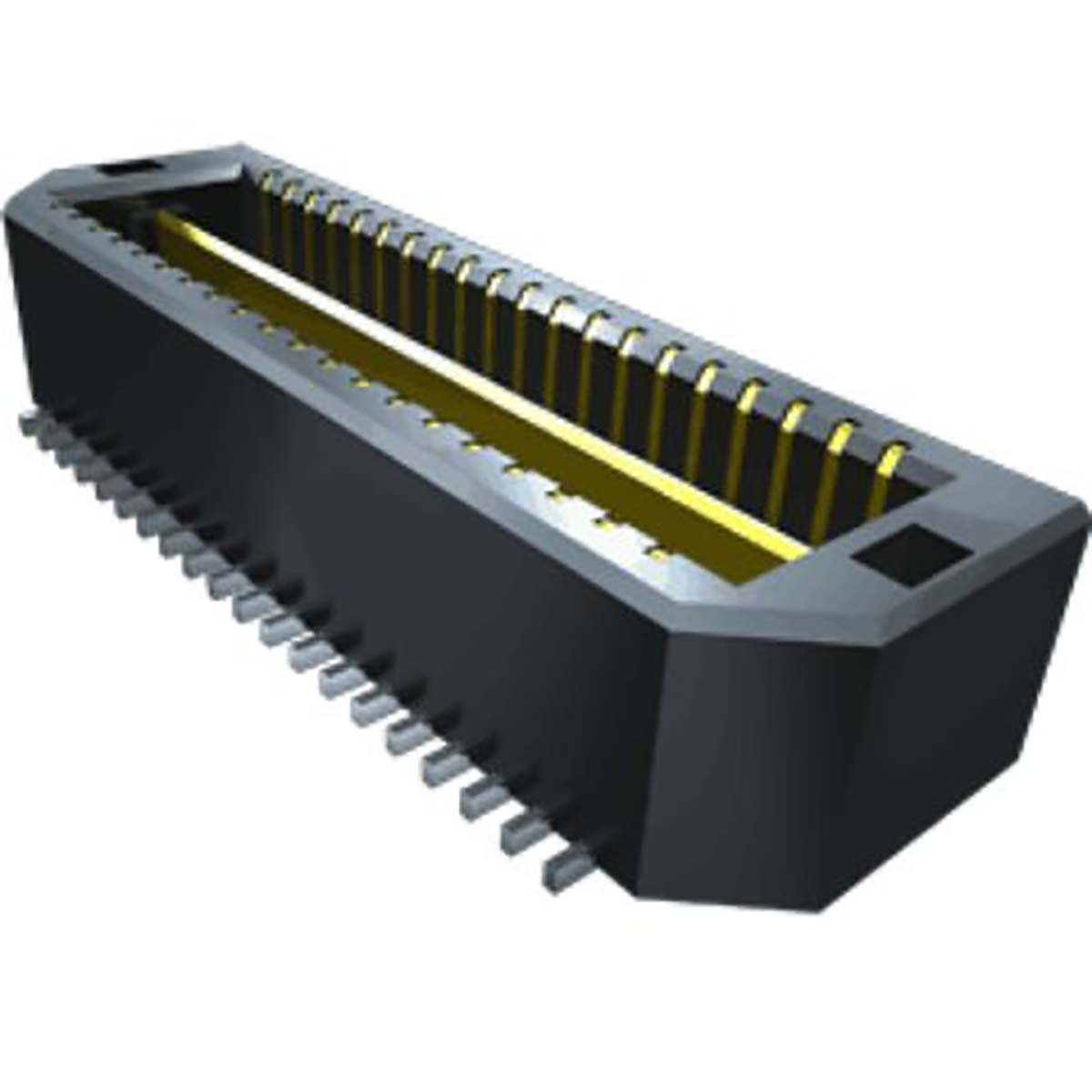 Samtec QTE Series Straight Surface PCB Header, 120 Contact(s), 0.8 mm Pitch, 2 Row, Shrouded