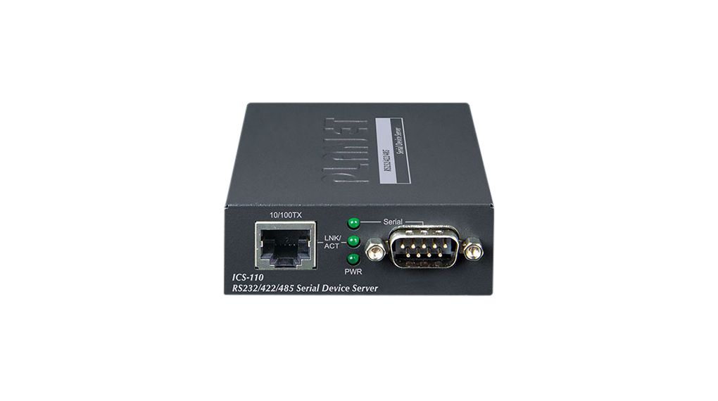 ics-110 Planet Serial Device Server, 1 Ethernet Port, 1 Serial Port, RS232, RS422, RS485 Interface, 921.6kbps Baud Rate