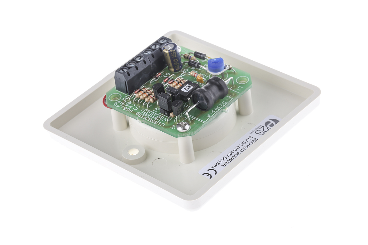 bedheadw e2s Bedhead Series Electronic Sounder Wall, IP32, DC 24V, 8-Tone 90 dB @ 1m