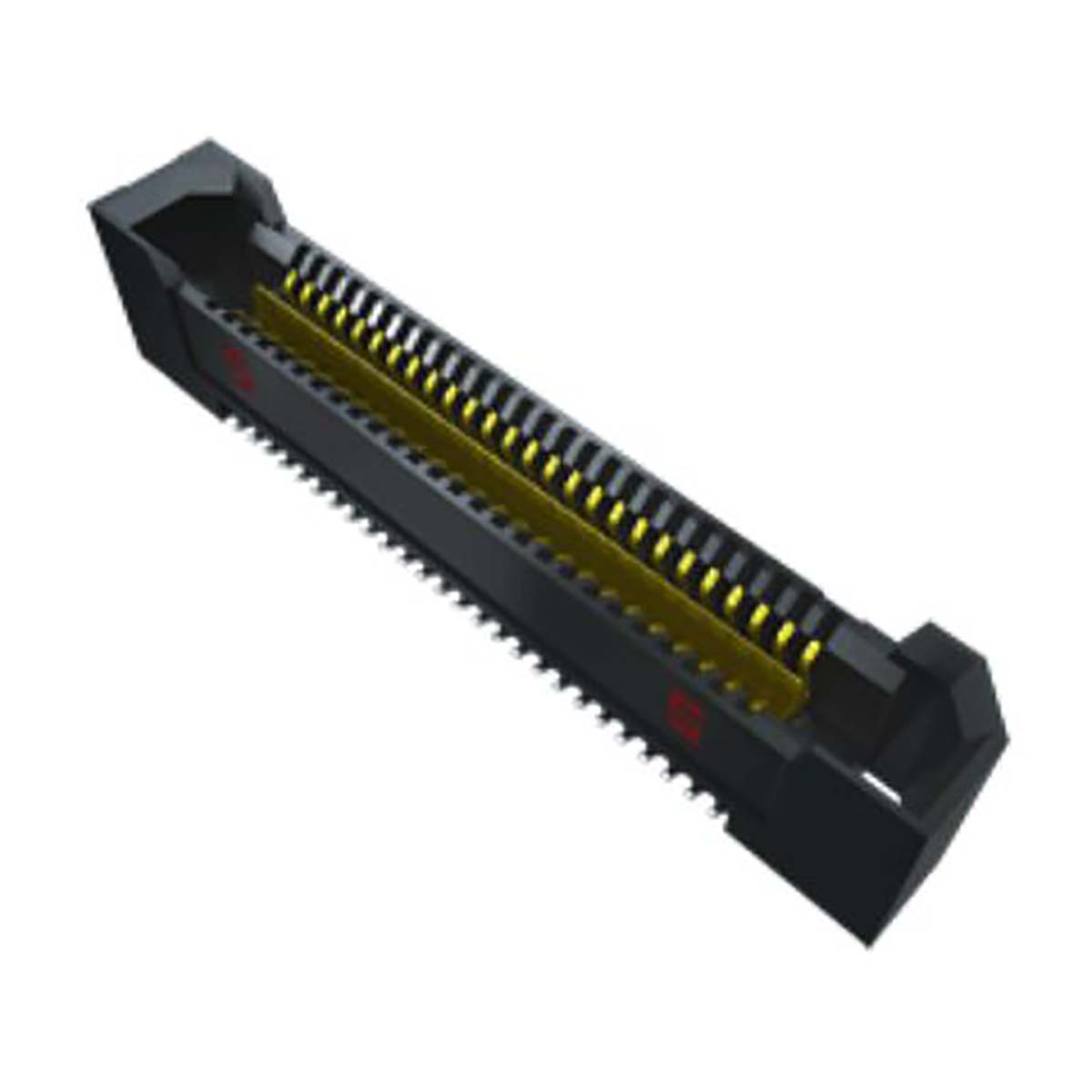 Samtec QRF8 Series Right Angle Surface Mount PCB Socket, 52-Contact, 2-Row, 0.8mm Pitch, Solder Termination