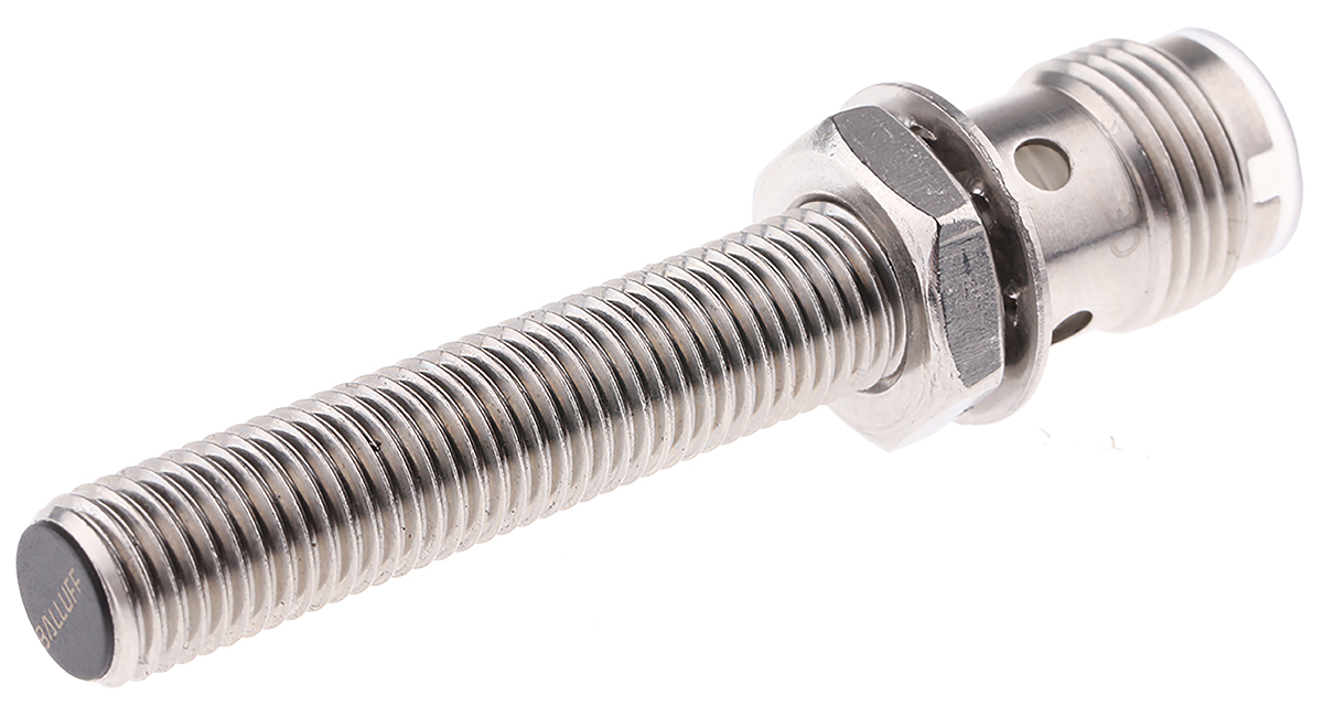 BALLUFF BES M08EH-PSC20B-S04G Threaded Barrel Inductive Proximity Sensor, M8 PNP 30V 2 mm 250 V ac 30 V dc 200mA