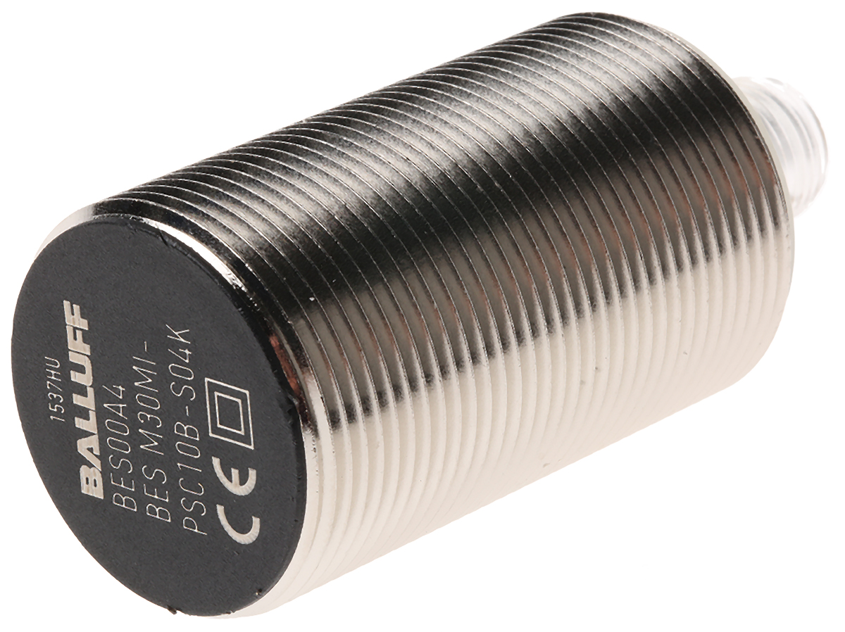 BALLUFF BES M30MI-PSC10B-S04K Threaded Barrel Inductive Proximity Sensor, M30 PNP 30V 10 mm 30 V dc 200mA