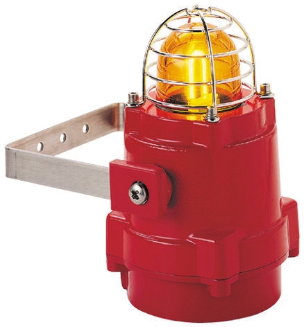e2s BExBG05 Series Amber Strobe Beacon 230V dc, Xenon Bulb Bracket, IP67